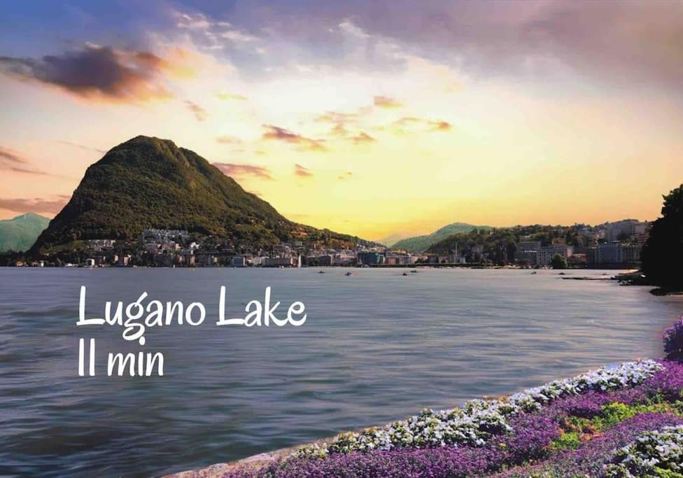 'Cuore Di Rose' Parking - Welcome Set, Netflix, For 4 Persons -By Easylife Swiss Lugano Exterior foto