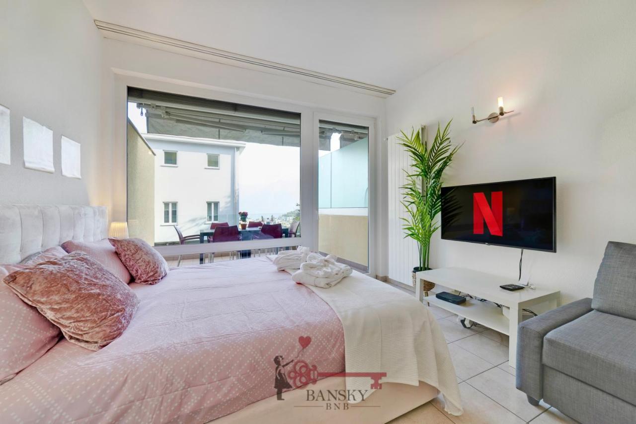 'Cuore Di Rose' Parking - Welcome Set, Netflix, For 4 Persons -By Easylife Swiss Lugano Exterior foto